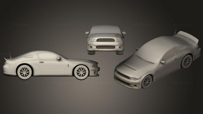 Vehicles (Shelby GT500, CARS_0287) 3D models for cnc